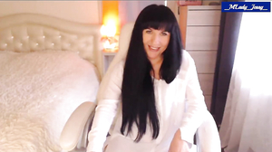 2020-07-31-M'Lady Jessy-White Shirt-Black Lingerie