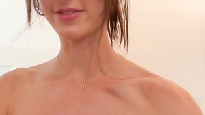 Natalie Roush Solo Shower Rubbing her Pussy