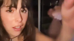 Italian teen get facial after hard pounding on balcony
