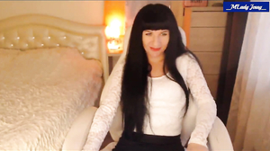 2020-12-04-M'Lady Jessy Black Mini-Skirt-White Blouse