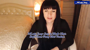 2020-12-18-M'Lady Jessy-Sexy in Black-Chair StripTease