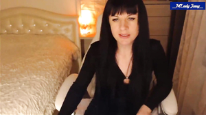 2020-12-18-M'Lady Jessy-Sexy in Black-Chair StripTease