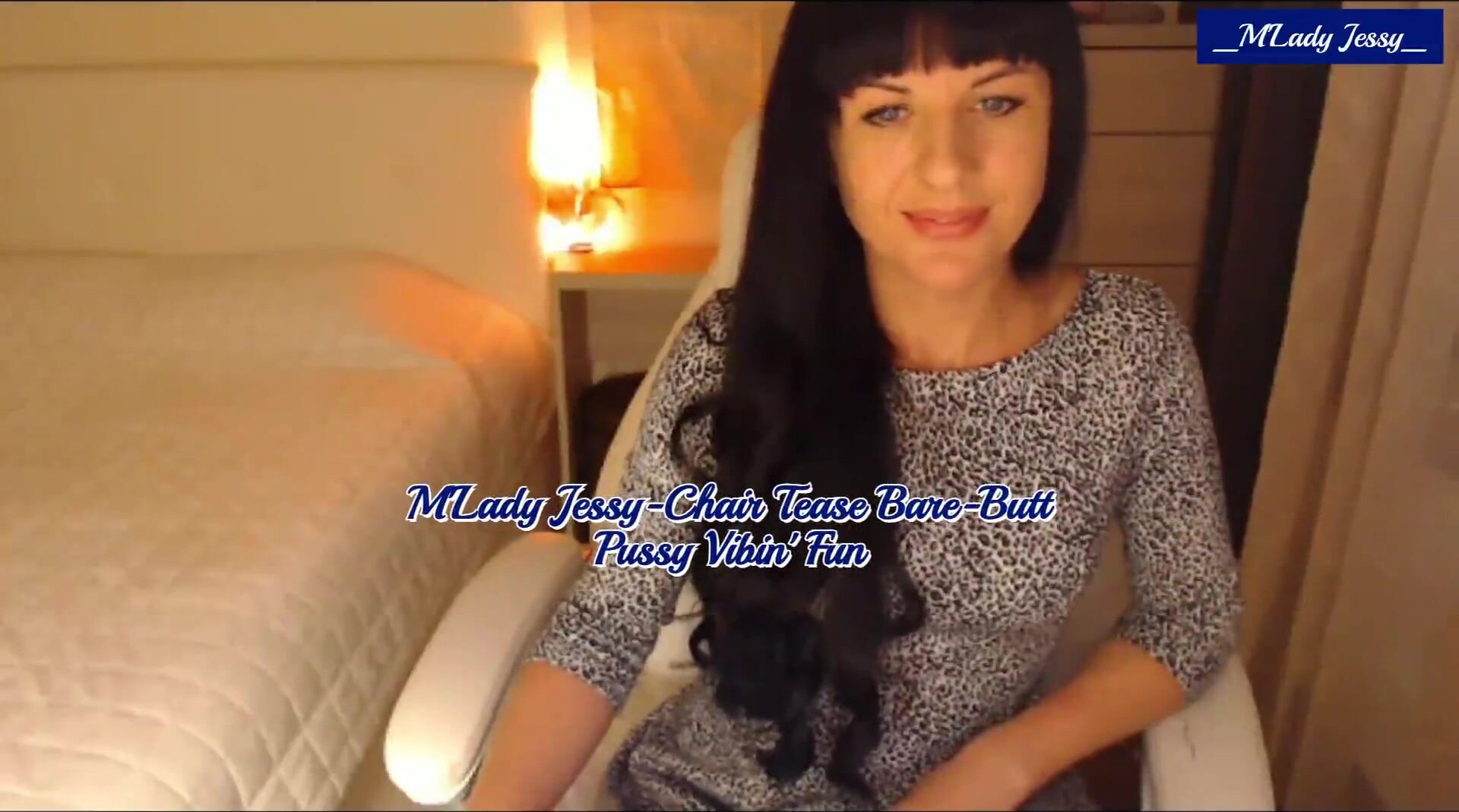 2021-02-27-M'Lady Jessy ChairTease Bare-Butt PussyVibin