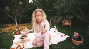 Heyb@nan  blonde outdoors drone