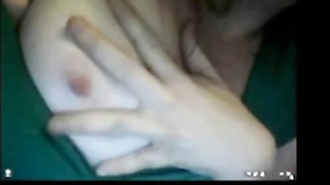 British Amateur Flashes Nipples on Webcam
