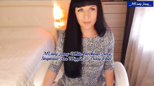 2021-03-29-M'Lady Jessy-White Stockings-Sexy Striptease