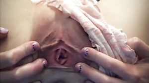 Ashley gapes her tight blonde pussy on webcam