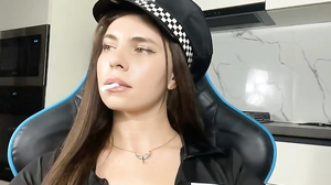 CurlyLara_ halloween cop police cosplay